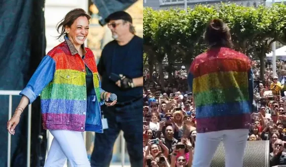 Kamala Harris' Jacket From 2019 Pride March Makes Comeback On Her Instagram