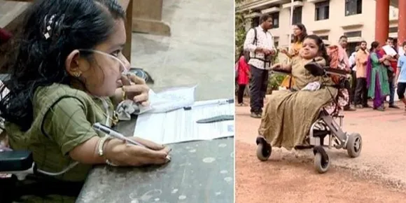 Beyond Disability Woman Takes UPSC Exam With Oxygen Cylinder