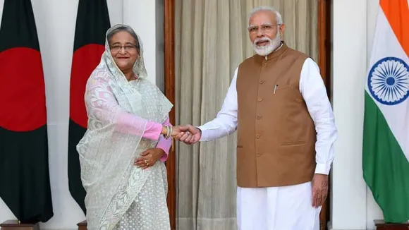 Bangladesh's PM Sheikh Hasina Presents Gold And Silver Coin To PM Modi