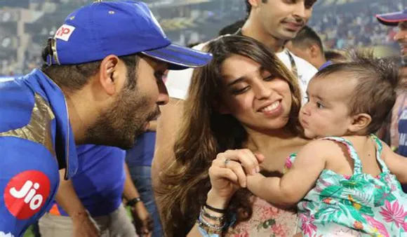 "Proud Girl Dad": Cricketer Rohit Sharma Shares Picture With Daughter