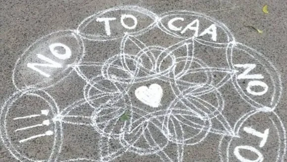 Protestors use Kolam art to question CAA and beat stereotypes