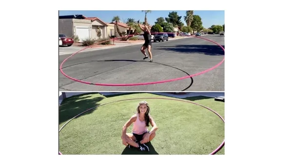 Getti Kehayova Enters Guinness World Record For Spinning World's Largest Hula Hoop