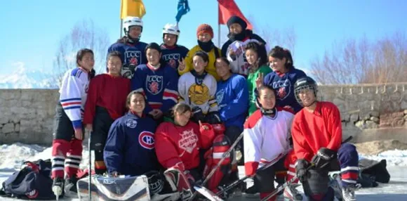 India's Womens' Ice Hockey Team