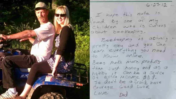 Woman Finds Heartwarming Note Written By Her Father Nine Years After His Demise