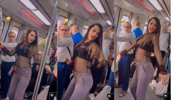 Video Of Woman Dancing In Delhi Metro Leaves Internet In Splits