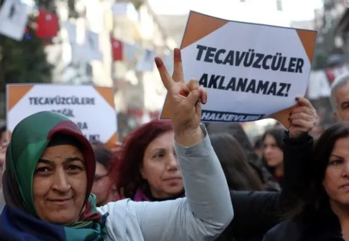 Turkish Women Protest Against Withdrawal Of Treaty To Combat Gender Violence