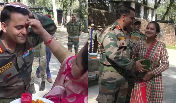 Indian Army Officers Celebrate Bhai Dooj At LOC In Jammu And Kashmir