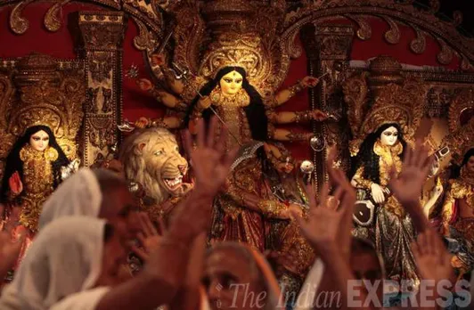 Women empowerment a big theme at Durga Puja pandals