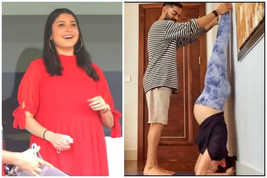 Pregnant Anushka Sharma Performs Shirshasana, Husband Virat Kohli Helps