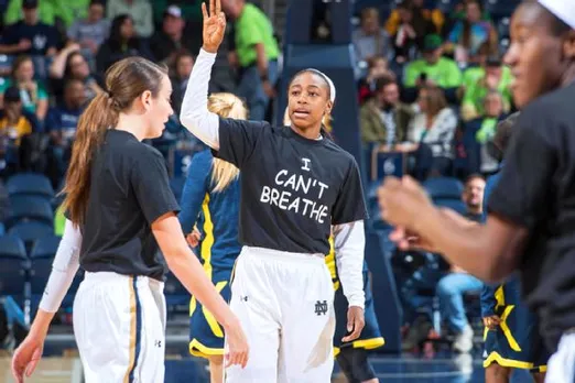Eric Garner Death: Notre Dame Basketball players wear ‘I can’t breathe’ T-shirts in Protest   
