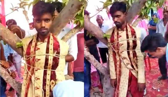 UP: Groom Tied To Tree For Demanding Dowry, Wedding Called Off