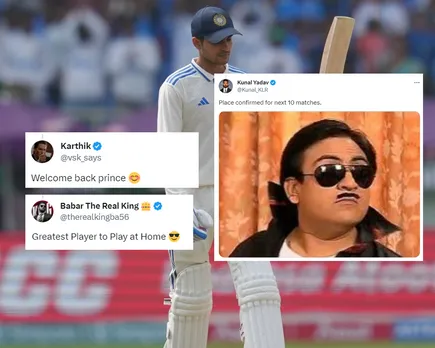 'Prince is back with a bang' - Fans react as Shubman Gill hammers his 3rd Test ton on Day 3 of IND vs ENG 2nd Test