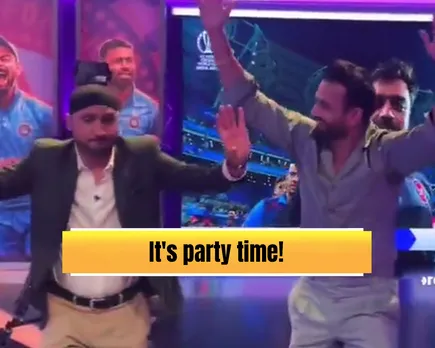 WATCH: Harbhajan Singh and Irfan Pathan dance in studio after Afghanistan's win against Sri Lanka in ODI World Cup 2023