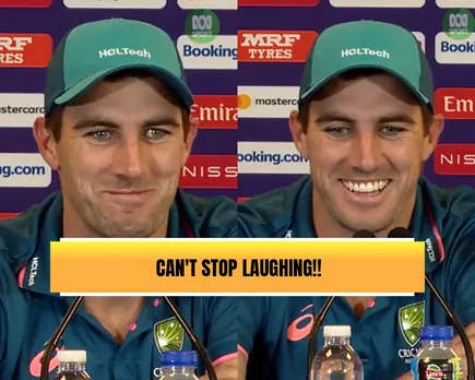WATCH: Pat Cummins cannot control his smile on question about England's loss