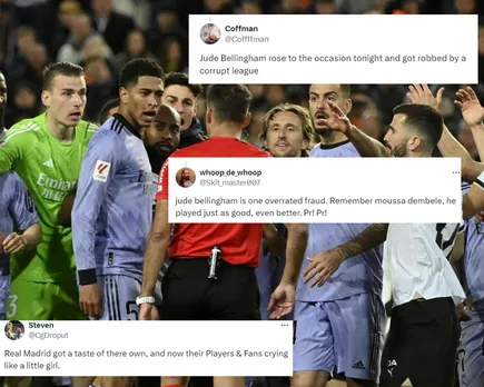 Jaise ko taisa mila’ – Fans troll Real Madrid after Jude Bellingham gets sent off after controversial end to game vs Valencia