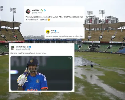 'Ye kya hogya yaar' - Fans react as Thiruvananthapuram stadium gets flooded by rain a day before second T20I between India and Australia