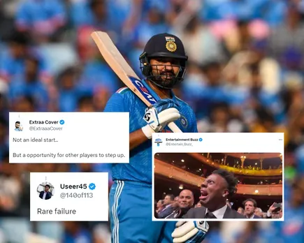 'Ye kya hogaya bhai' - Fans react as Rohit Sharma departs on second ball of match against Sri Lanka in ODI World Cup 2023-WATCH