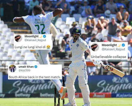 'Just looking like a W,0,W,0,W' - Fans react as India fall like pack of cards from strong position in first innings of 2nd Test vs South Africa