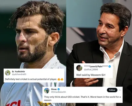 'Akram bhai clean bowls' - Fans react as Wasim Akram slams Pakistan T20I captain Shaheen Afridi for missing 3rd Test vs Australia