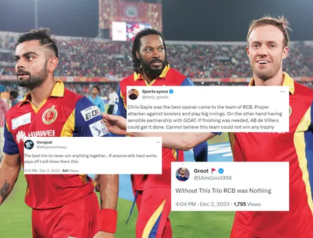 'Best era of RCB, Still couldn’t win' - Fans react as Chris Gayle reminisces about his stint with Virat Kohli and ABD in RCB