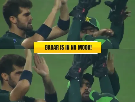 WATCH: Babar Azam stops Mohammad Rizwan from wicket celebration after Pakistan's semi-final qualification collapses