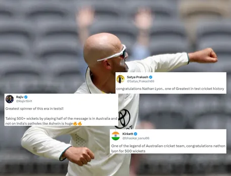 'Groundstaff se 500 Test wicket' - Fans in awe as Nathan Lyon becomes third Australian to pick up 500 International Test wickets