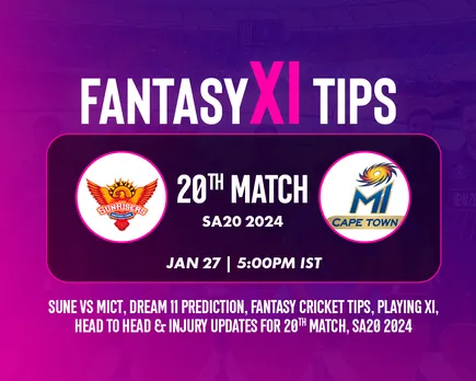 SUNE vs MICT Dream11 Prediction, Fantasy Cricket Tips, Playing XI for T20 SA20 2024, Match 20