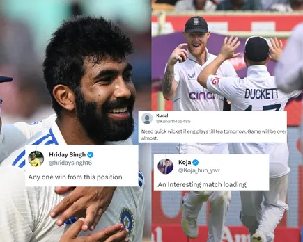 'Blockbuster finish on the cards' - Fans react as Day 3 of IND vs ENG Vizag Test draws to a close with both results possible