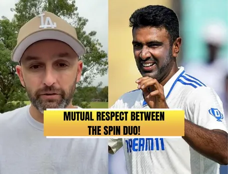 Nathan Lyon (left) & R Ashwin (Source: X)