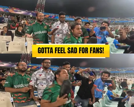 WATCH: Angry Bangladesh fan slaps himself with shoe after losing to Netherlands in ODI World Cup 2023