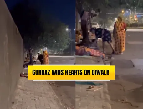 WATCH: Rahmanullah Gurbaz silently distributes money to needy people in Ahmedabad on the eve of Diwali