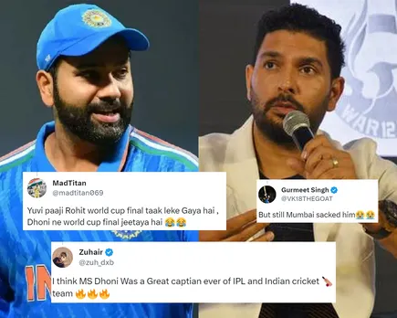 'Yuvi ko paise kilaye honge Ritika ne' - Fans react as Yuvraj Singh calls Rohit Sharma one of the greatest IPL and India captains