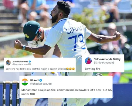 'Miyan Bhai on Fire' - Fans react as Mohammed Siraj takes sixfer in first session of second Test against South Africa