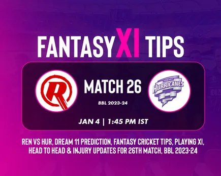 REN vs HUR Dream11 Prediction, Fantasy Cricket Tips, Playing XI for T20 BBL 2023, Match 26