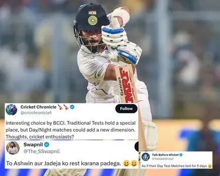 'Yaha day wala to jaise 5 din chlta hai' - Fans react as Indian Cricket Board reportedly not so keen to host day-night Test match in India