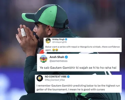 ‘Yeh sab Gautam Gambhir ki wajah se’ – Fans react as Gautam Gambhir slams Babar Azam for his batting failures in ODI World Cup 2023