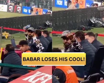 WATCH: Babar Azam irked by fans' 'Zimbabar' chants during PSL 2024 match, threatens to hit with water bottle