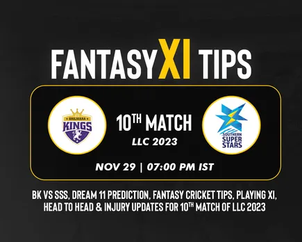 BHK vs SSS Dream11 Prediction, LLC 2023, Match 10: Bhilwara Kings vs Southern Super Stars playing XI, fantasy team today's, and squads