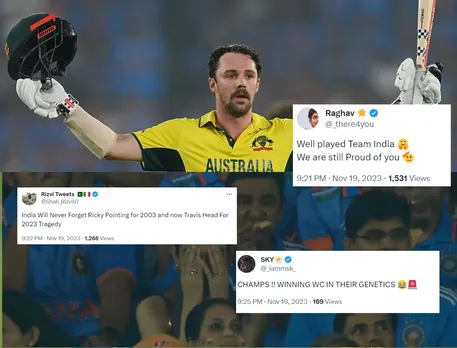 'Dukh dard pida' - Fans heartbroken as India lose to Australia by 6 wickets in 2023 ODI World Cup final