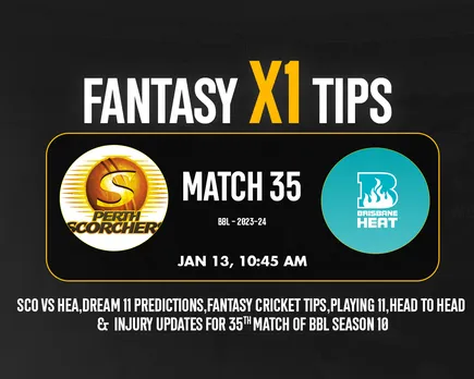 SCO vs HEA Dream 11 Prediction, Fantasy Cricket Tips, Playing XI for T20 BBL 2023, Match 35