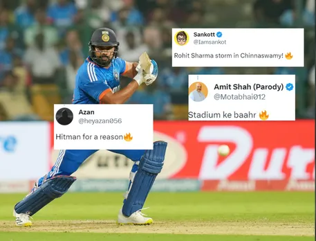 'Dhaga khol diya hai' - Fans react to Rohit Sharma's blistering century against Afghanistan in 3rd T20I