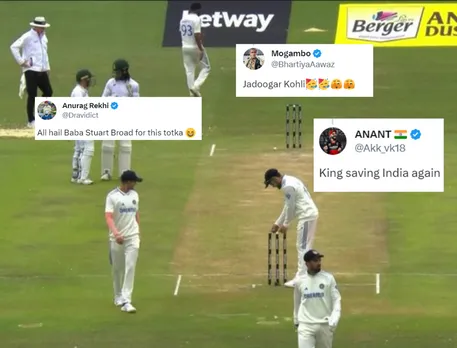 'Totka invented by broad and used by King' - Fans react as Virat Kohli changes bails for luck which followed Jasprit Bumrah picking up two quick wickets