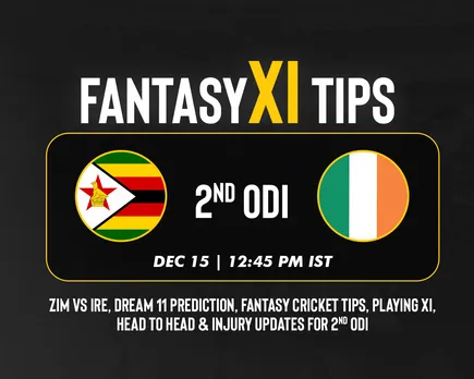 ZIM vs IRE Dream11 Prediction, Fantasy Cricket Tips, Playing XI, Pitch Report & Injury Updates For 2nd ODI