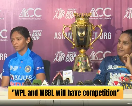 WATCH: Chamari Athapaththu and Harmanpreet Kaur discuss about domestic players coming out from WBBL, compare it with WPL