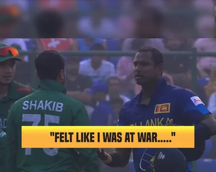 Shakib Al Hasan stays his ground over Angelo Mathews' Timed Out dismissal