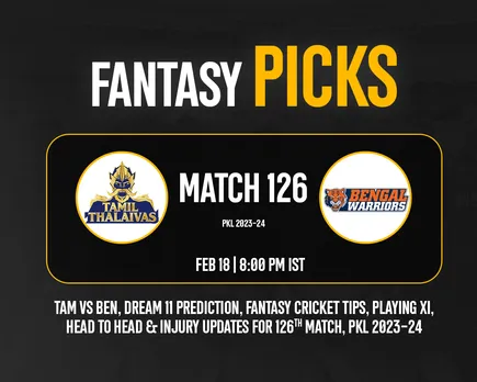PKL 2023-24: BEN vs TAM Dream11 Prediction, Match 126, Fantasy Kabaddi Tips, Playing VII & Injury Updates