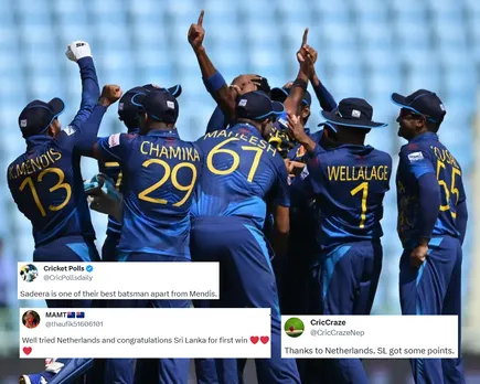 'Finally thoda maza ane wala hai' - Fans react as Sri Lanka register first win of 2023 ODI World Cup, beat Netherlands by 5 wickets