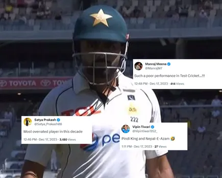 'Bobsy the King kuch nahi kar paya' - Fans react as Babar Azam's dismal show in Test Cricket in 2023 continues