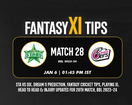 STA vs SIX Dream11 Prediction, Fantasy Cricket Tips, Playing XI for T20 BBL 2023, Match 28