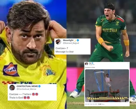 'Thala for a reason' - Fans react as Gerald Coetzee expresses desire to play under MS Dhoni's captaincy